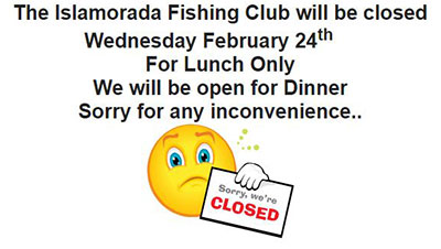IFC closed for lunch 2-24-2016